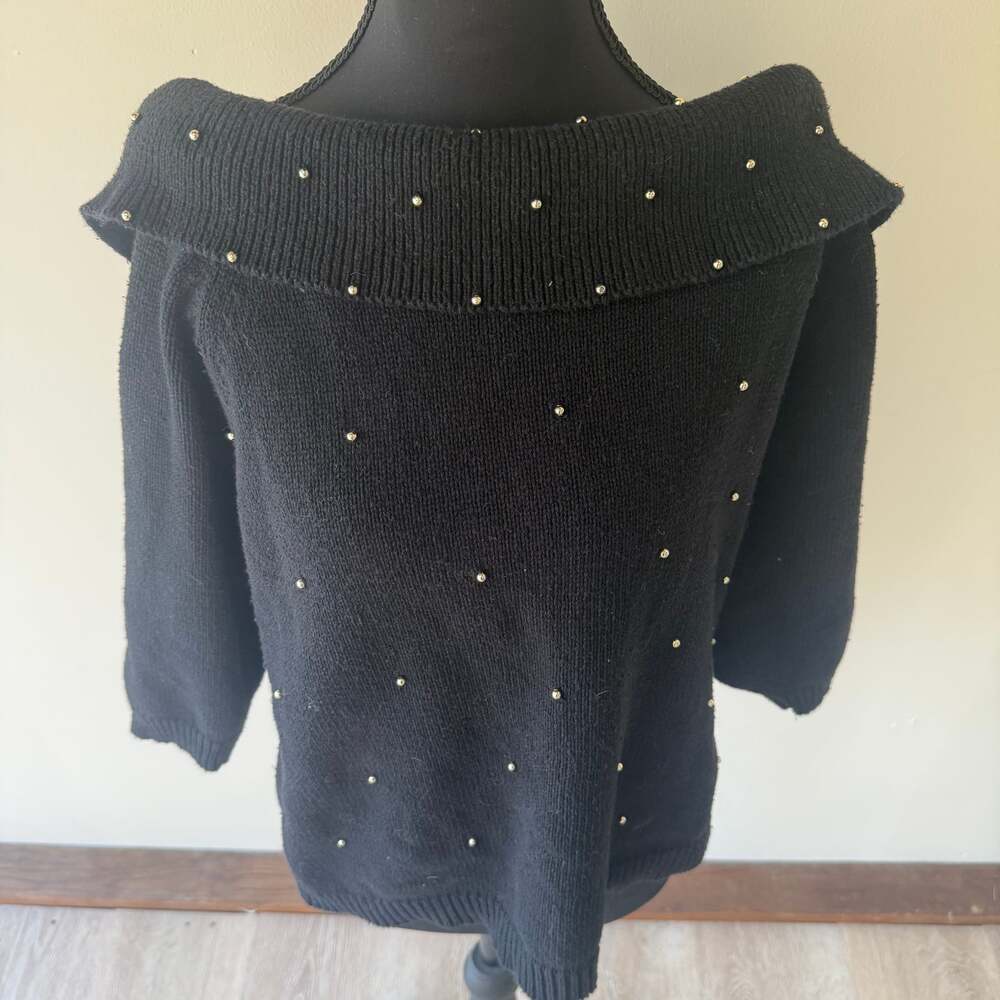 All Points Reference Point Black Off-Shoulder Met… - image 5